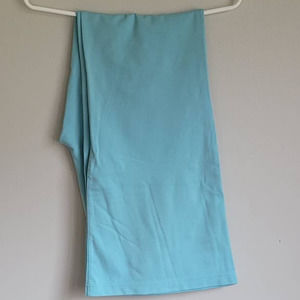 Betabrand Sky Blue Flare Yoga Dress Pants Medium